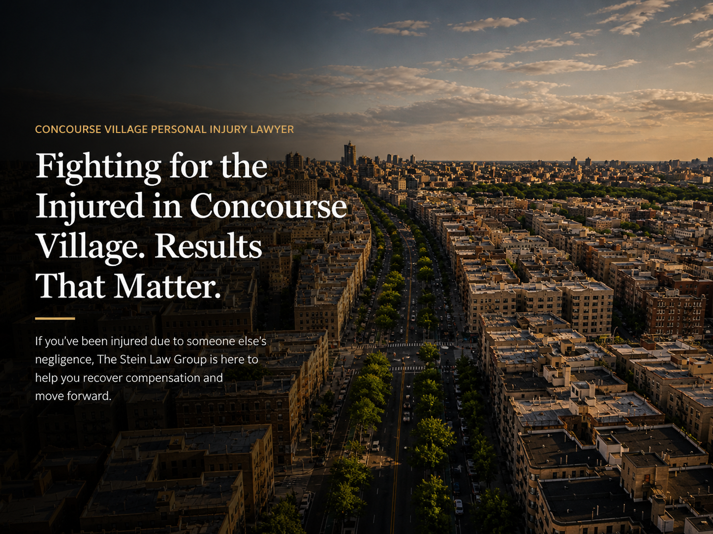 Concourse Village personal injury lawyer helping injured Bronx residents