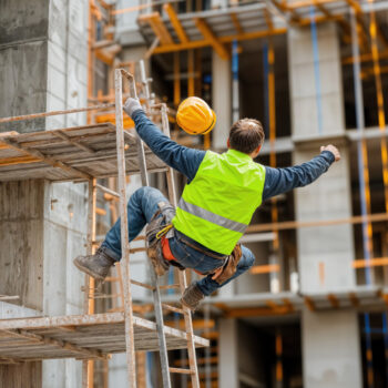 Accident involving a construction worker on a scaffold