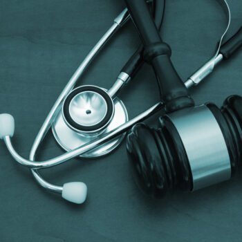 Gavel and stethoscope