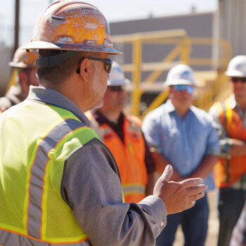 Group of Construction Workers Gathering