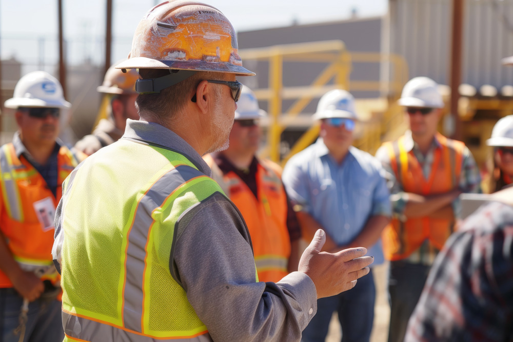 Group of Construction Workers Gathering