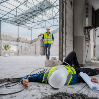 electrical accident at construction site
